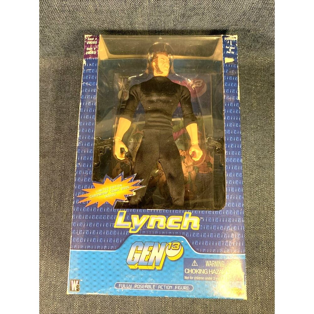 Gen 13 Lynch Action Figure Wildstorm Chromium Comic Book IOB Previews Exclusive